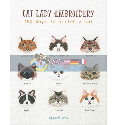 Cat Lady Embroidery Applemints 9781589239647
