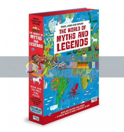Travel, Learn and Explore: The World of Myths and Legends Book and Puzzle Matteo Gaule Sassi 9788868607029