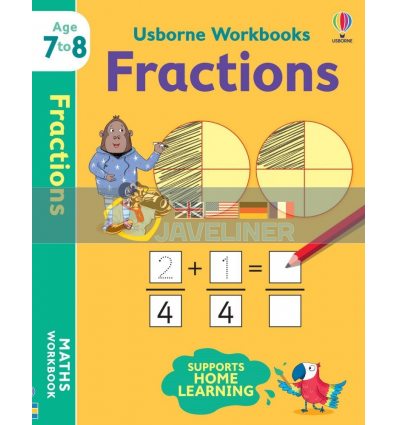 Usborne Workbooks: Fractions 7-8 (Age 7 to 8) Elisa Paganelli Usborne 9781474994491