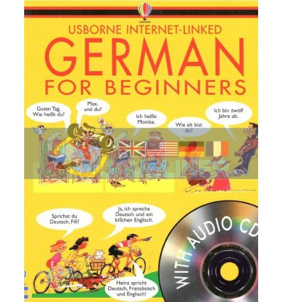 German for Beginners with Audio CD Angela Wilkes Usborne 9780746046401