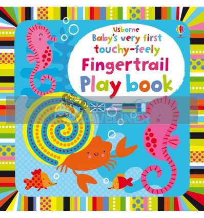 Baby's Very First Touchy-Feely Fingertrail Playbook Fiona Watt Usborne 9781409581536