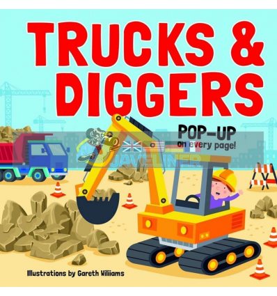Trucks and Diggers (Pop-up on Every Page) Gareth Williams Lake Press 9780655213383