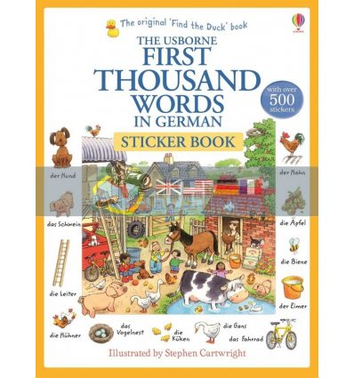 First Thousand Words in German Sticker Book Usborne 9781409580249