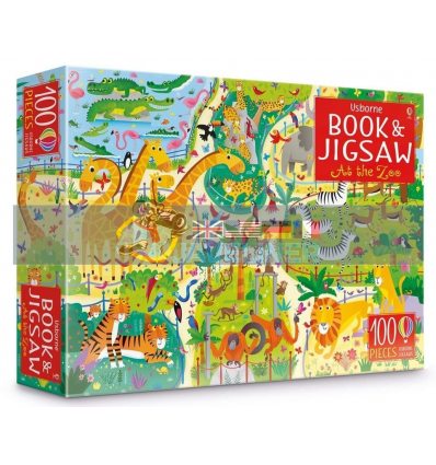 At The Zoo Book and Jigsaw Gareth Lucas Usborne 9781474940184