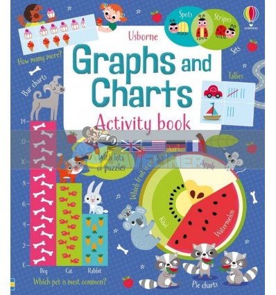 Graphs and Charts Activity Book Darran Stobbart Usborne 9781474960472