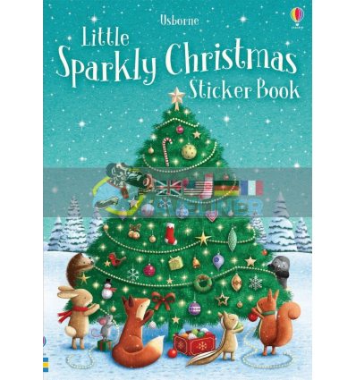 Little Sparkly Christmas Sticker Book Fiona Patchett Usborne 9781474953740