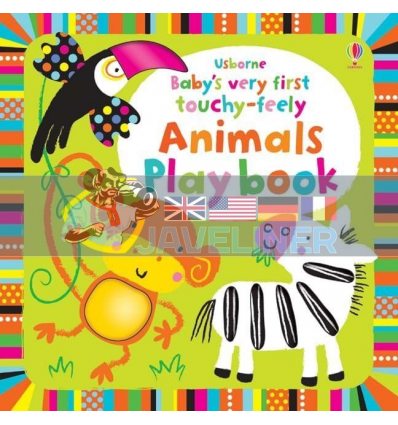 Baby's Very First Touchy-Feely Animals Playbook Fiona Watt Usborne 9781409549727