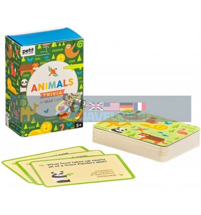 Animals Trivia Quiz Cards Petit Collage 5055923779019