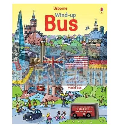 Wind-up Bus Book with Slot-together Tracks Fiona Watt Usborne 9781409565291