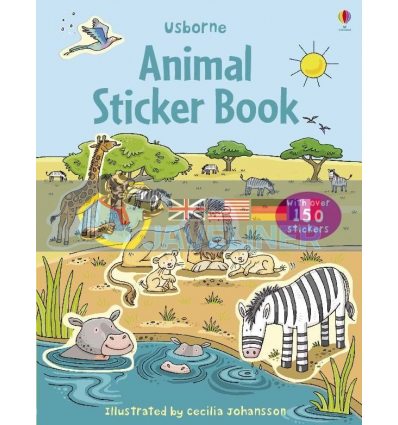 Animal Sticker Book Jessica Greenwell Usborne 9780746098974