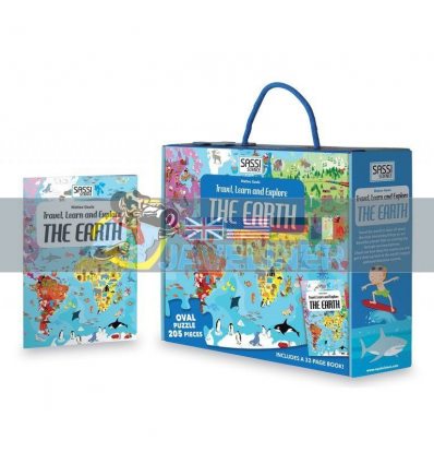 Travel, Learn and Explore: The Earth Book and Puzzle Matteo Gaule Sassi 9788868600952