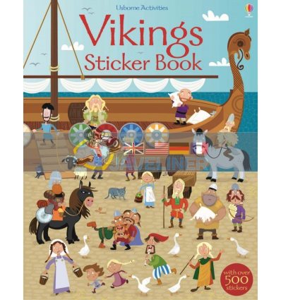Vikings Sticker Book Fiona Watt Usborne 9781409563433