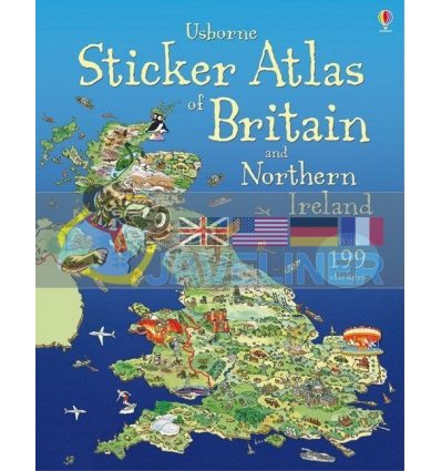 Sticker Atlas of Britain and Northern Ireland Colin King Usborne 9781409544784