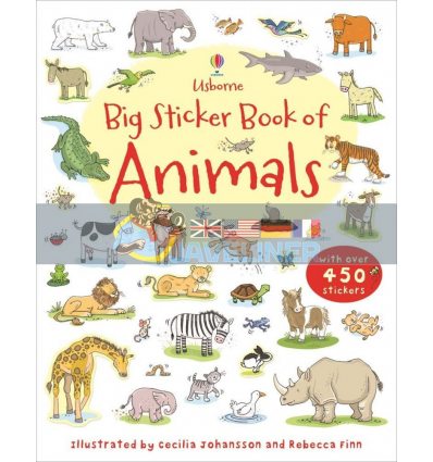 Big Sticker Book of Animals Cecilia Johansson Usborne 9781409535126