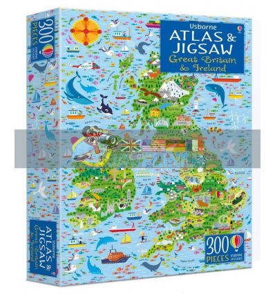Great Britain and Ireland Atlas and Jigsaw Sam Smith Usborne 9781474937627