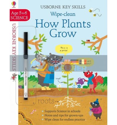Wipe-Clean How Plants Grow (Age 5 to 6) Anna Suessbauer Usborne 9781474951128