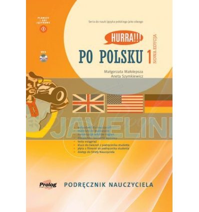 Hurra Po Polsku Nowa Edycja 1 Podrecznik Nauczyciela z DVD Prolog 9788360229538