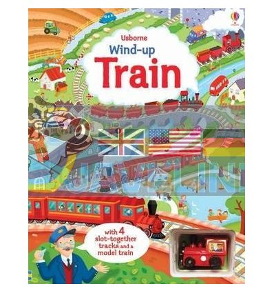 Wind-up Train Book with Slot-together Tracks Alistar Usborne 9781409581796