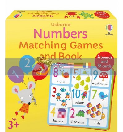 Numbers Matching Games and Book Jayne Schofield Usborne 9781474998130