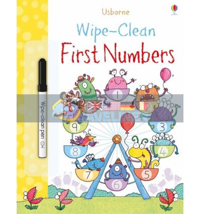 Wipe-Clean First Numbers Jessica Greenwell Usborne 9781409564799