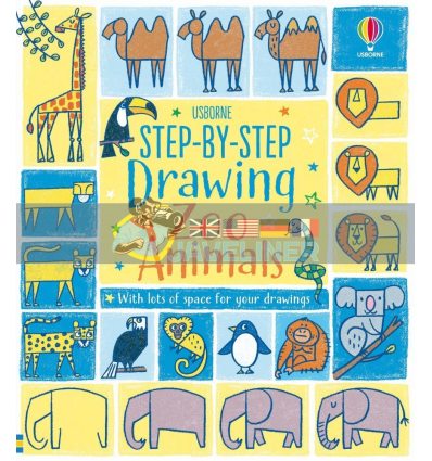Step-by-step Drawing Zoo Animals Candice Whatmore Usborne 9781474989787