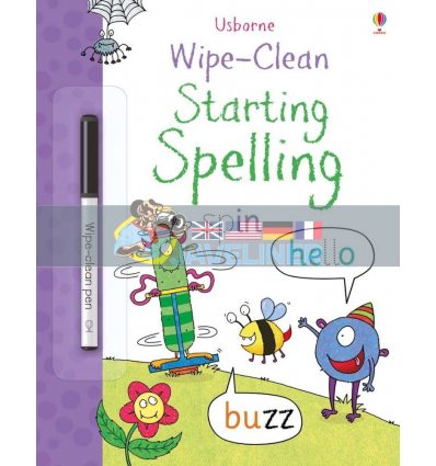 Wipe-Clean Starting Spelling Gareth Williams Usborne 9781474922340