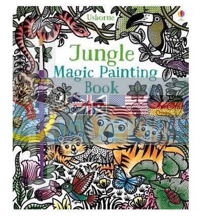 Jungle Magic Painting Book Federica Iossa Usborne 9781474927499
