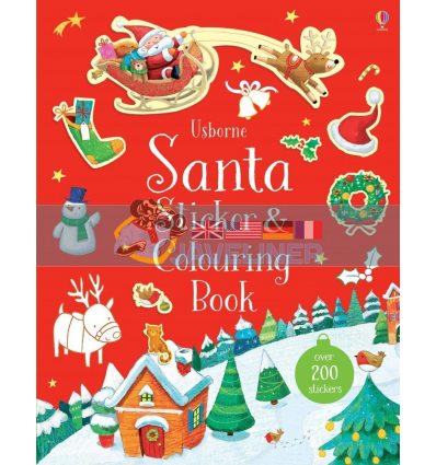Santa Sticker and Colouring Book Ag Jatkowska Usborne 9781474932820