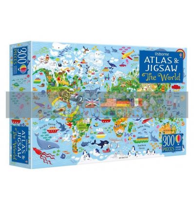 The World Atlas and Jigsaw Jana Curll Usborne 9781474937610