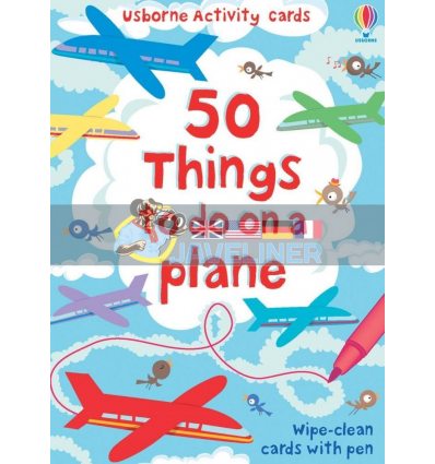 50 Things to Do on a Plane Cards Emily Bone Usborne 9780746099889