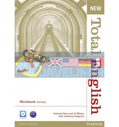 New Total English Intermediate Workbook with CD and key 9781408267356
