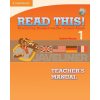 Read This 1 Teacher's Manual 9780521747882