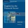 English for the Financial Sector Teacher's Book 9780521547260