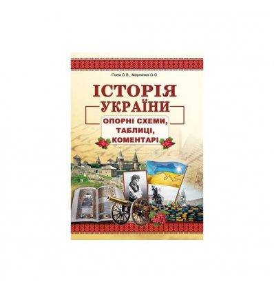 Книга ЗНО Історія України 2021: Опорні схеми, таблиці, коментарі. Гісем Мартинюк