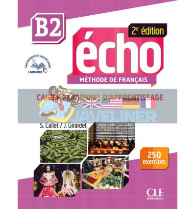 Echo B2 Cahier personnel d'apprentissage avec CD audio et Livre-web 9782090384963