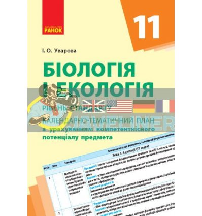 Біологія та екологія (стандарт) 11 клас Календарно-тематичний план з урах.комп. предмета Ш812043У