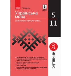 Рятівник 2.0 Українська мова у визначеннях, таблицях і схемах Копитіна