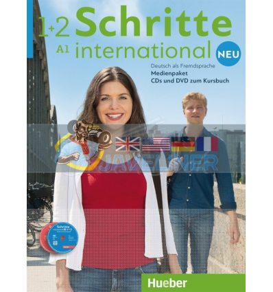 Schritte international Neu Medienpaket zu Band 1 und 2 (5 Audio-CDs und 1 DVD zum Kursbuch) Hueber 9783191210823