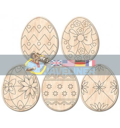 Яйце пасхальне звичайне в асортименті Дерев'яна розмальовка (1 шт) 102685 2000001026854
