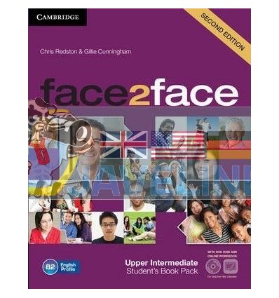 Face2face Upper-Intermediate students book + DVD-ROM + Online Workbook 9781107686328