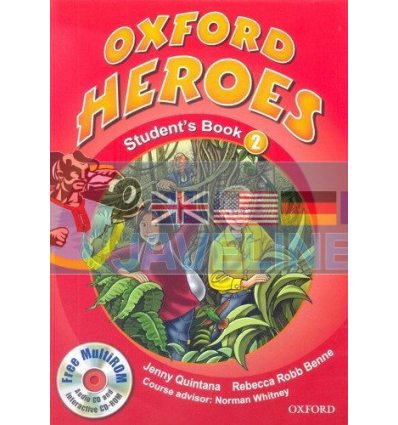 Oxford Heroes 2 Students Book with MultiROM Підручник 9780194806015