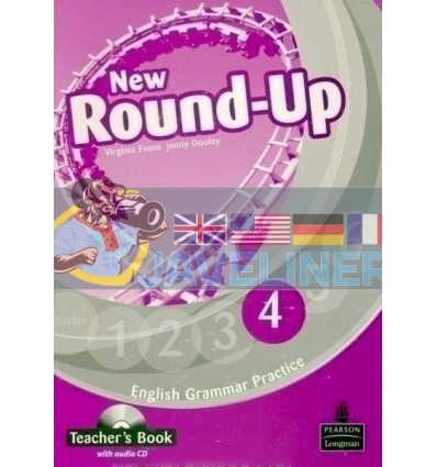 Round-Up 4 New Teacher’s Book with Audio CD книга вчителя 9781408234983