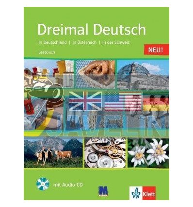 Dreimal Deutsch. Lesebuch. Buch + Audio-CD. A2 / B1 9786177074815
