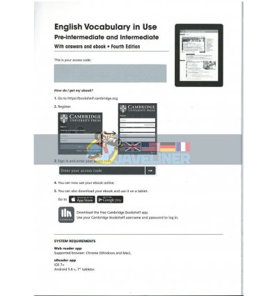 English Vocabulary in Use 4th Pre-Intermediate/Intermediate with answers and eBook 9781316628317