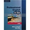 Professional English in Use Law with key 9780521685429