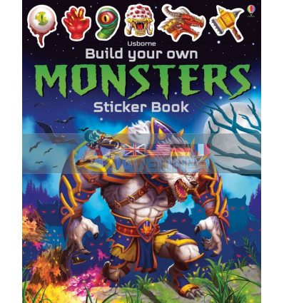 Build Your Own Monsters Sticker Book Gong Studios Usborne 9781409598435