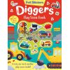 Felt Stickers: Diggers Play Scene Book Gareth Williams Imagine That 9781789585162