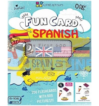 Fun Card Spanish: XXL Spanish My First 600 Words 9788366122451