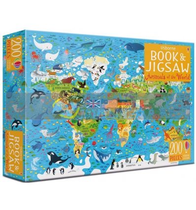 Animals of the World Book and Jigsaw Gareth Lucas Usborne 9781474969420