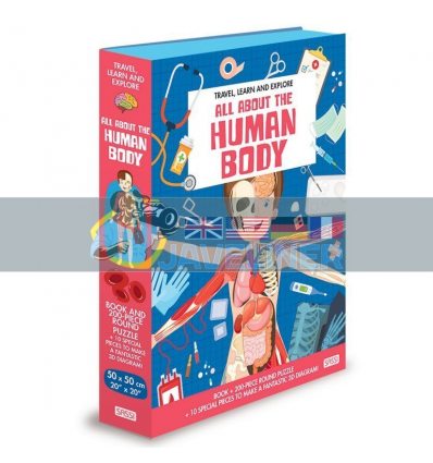 Travel, Learn and Explore: All about The Human Body Book and Puzzle Ester Tome Sassi 9788830301054